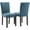 Navy Blue, variant on Dining Chairs Set of 2 Upholstered Parsons Diner Room Chair Sets Fabric Kitchen Chairs with Nailhead Trim/Sturdy Wood Legs and Padded Cushion Modern Living Room Chairs, Dark Blue
