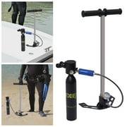 Aiqidi Portable Mini Diving Scuba Cylinder Kit, 0.5L Diving Air Tank Equipment Underwater Breath Oxygen Tank with 4500PSI High Pressure Pump