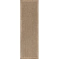 thumbnail image 6 of CAMILSON Easy Jute Rug Indoor Outdoor Farmhouse Area Rugs Herringbone-Natural 2x7, 6 of 7