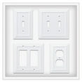thumbnail image 4 of Franklin Brass W35267-PW-C Classic Beadboard Single Decorator Wall Plate, White, 4 of 8