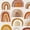 Color 1, variant on Peel and Stick Wallpaper Muted Brown Olive Abstract Rainbow Wall Mural 17.7in x 9.8ft Self Adhesive Removable Wall Paper Renter Friendly Wallpaper for Nursery Bedroom Cabinets