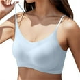 thumbnail image 5 of Breezora Womens Bralette 3 Pack Ultra Soft Wireless Comfort with Removable Padding XXXL Size Blue, 5 of 8