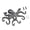 Iron color, variant on Functional Iron Octopuses Hanger With Multiple Hook For Keys And Accessories Elegant Towel Rack