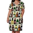 thumbnail image 2 of Vestido colgante con bolsillo para mujer hermoso vestido para playa botellas de vino, 2 of 6