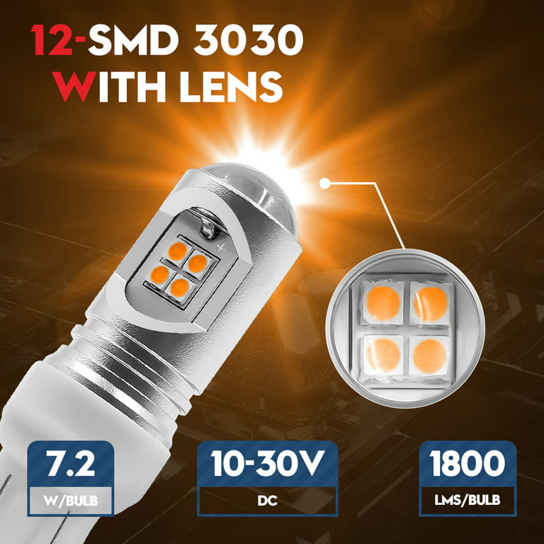 T20 7443 W21/5W 7440 Wy21W Amber LED Turn Signal Car Light - China LED Turn  Light, LED Turn Signal Light