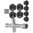 thumbnail image 4 of Hex Adapter Set For 1/10 RC, 5mm Thickness Hex Wheel Hex Adapter Adapter Cross 12mm Wheel  For RC Accessory For Hex Adapter Cross Wrench Set Red,Blue,Black,Golden, 4 of 8