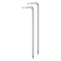 2packs T9 Long Arm Tamper Proof Torx Wrench Star Keys, S2 Steel Chrome Coated Surface