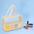 thumbnail image 3 of Bolsa de maquillaje de belleza bordada organizador cosmético transparente grande de PVC para mujeres y niñas Sywqhk Para Estrenar, 3 of 6