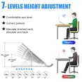 thumbnail image 4 of FIASON 1 Pack Gray With Full Silicone Adjustable Laptop Stand,Compatible with 9-17" Laptop,7-Levels Ventilated Aluminum Laptop Holder for Desk,Ergonomic Universal Computer Stand, 4 of 6