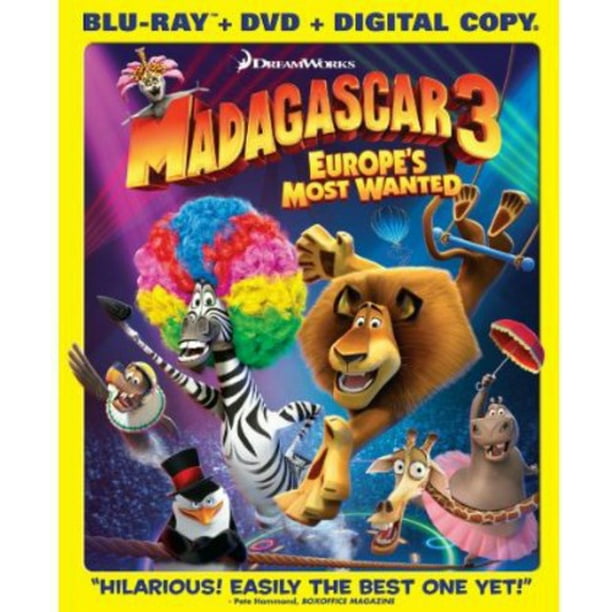 Madagascar 3 Europe S Most Wanted Blu Ray Dvd Walmart Com Walmart Com