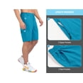 thumbnail image 6 of Little Donkey Andy Men's Cycling Shorts with Detachable Liner, Lightweight Padded Mountain Bike MTB Loose-fit Cyan Blue M, 6 of 7