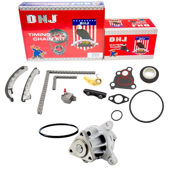 DNJ TK469WP Timing Chain Kit with Water Pump Fits Cars & Trucks 06-09 Mazda 2.3L L4 DOHC 16V