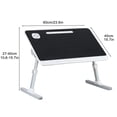 thumbnail image 5 of ASKMZ Black Writing Desk Laptop Lap Desk Portable Lap Desk with Foldable Legs, Slot Design, Stopper Bar, 5 of 9