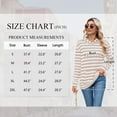 thumbnail image 5 of TEMOFON Women's Hoodies with Pockets Long Sleeve Pullover Sweatshirts Casual Fall Winter Striped Hoodie Tops, 5 of 7