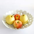 thumbnail image 3 of Xiao Hua Frutero de metal grande y redondo para encimera, soporte decorativo creativo para centro de mesa, ideal para frutas, verduras, pan, dulces y nueces (negro), 3 of 4