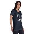 thumbnail image 2 of Inkmeso V-Neck Dog Mom Funny Graphic Tshirt For Women Cotton Shirt Mother Tee, 2 of 8