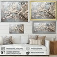 thumbnail image 4 of Designart "Simplistic Ash And Taupe Cherry Blossom I" Cherry Blossom Canvas Wall Art, 4 of 7