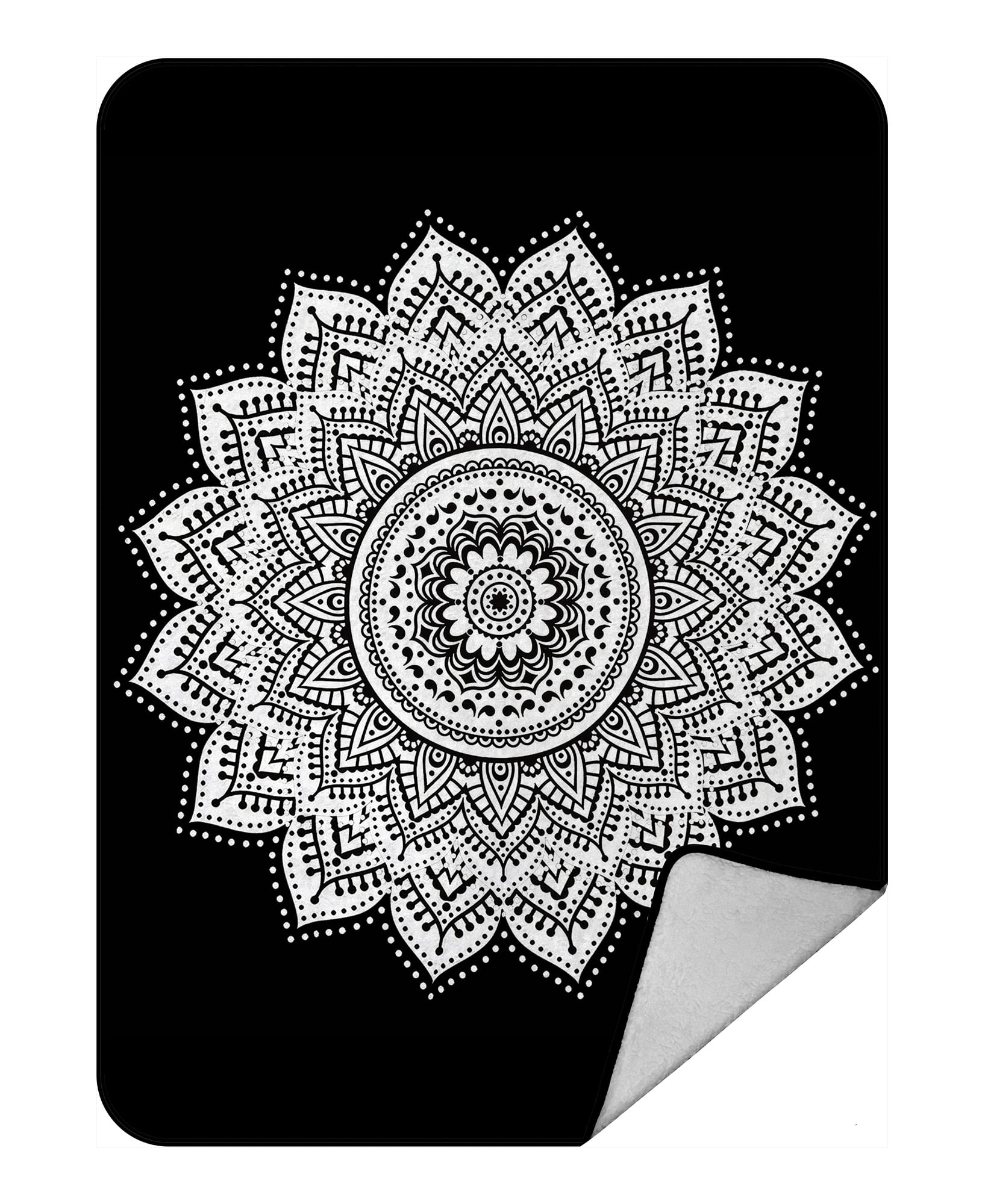 Details about   Personalized Indian Mandala Floral Throw Blanket Custom Fleece Sherpa Throw 