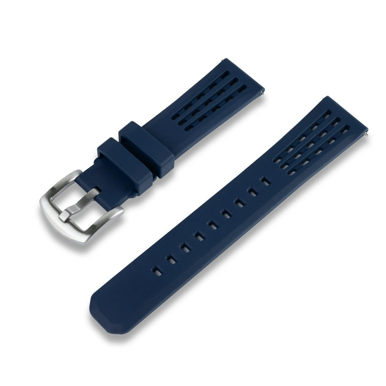 CRAFTER BLUE UX09 22MM Straight End Watch Band Diver FKM Rubber Watch Strap Replacement for All 22mm Width Lug Watches Walmart