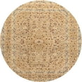 thumbnail image 1 of Ahgly Company Machine Washable Indoor Round Traditional Chocolate Brown Area Rugs, 4' Round, 1 of 7