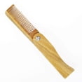 thumbnail image 5 of Onedor Sandalwood Fine Tooth Folding Brush Comb for Men Hair, Beard, and Mustache Styling, Pocket sized for Easy Carry, 5 of 8