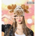thumbnail image 4 of Sombrero de peluche Puzzled DolliBu, animal de peluche de alce marrón para invierno, 4 of 9