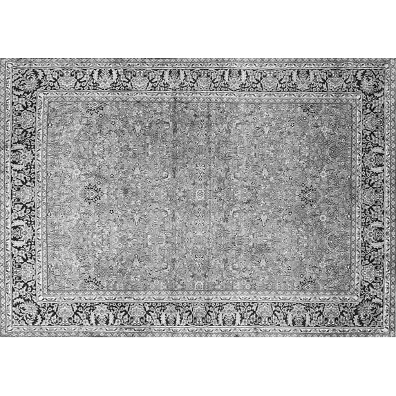 Ahgly Company Indoor Rectangle Persian Gray Traditional Area Rugs, 8' x 10'