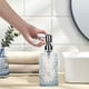 thumbnail image 1 of Botellas Dispensadoras De Vidrio Dispensador De Jabón Espumoso De Vidrio, Recargable, Para Manos O Gel De Ducha En Baño Y Cocina, Blanco, 450 Ml (1 Unidad) Rkxzt, 1 of 8
