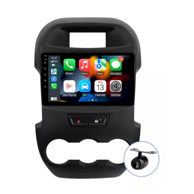 Radio estéreo para coche Gsuatey para Ford Ranger 2012-2017, radio para coche con pantalla táctil, CarPlay inalámbrico, Android Auto, MirrorLink, navegación GPS, WiFi, Bluetooth, FM/RDS