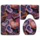 thumbnail image 1 of ABPHQTO Amor corazon Juego de alfombras de baño de 3 piezas Alfombra de baño Alfombra de contorno y tapa de inodoro, 1 of 2