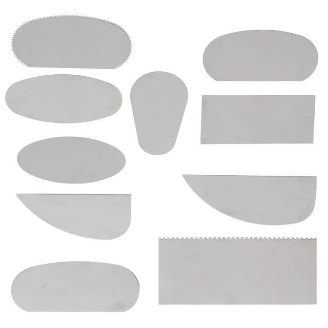 Outil de Gravure, 10pcs Racleur de Sculpture en Argile Racleur de Modélisation de Racleur en Acier Conçu avec Soin