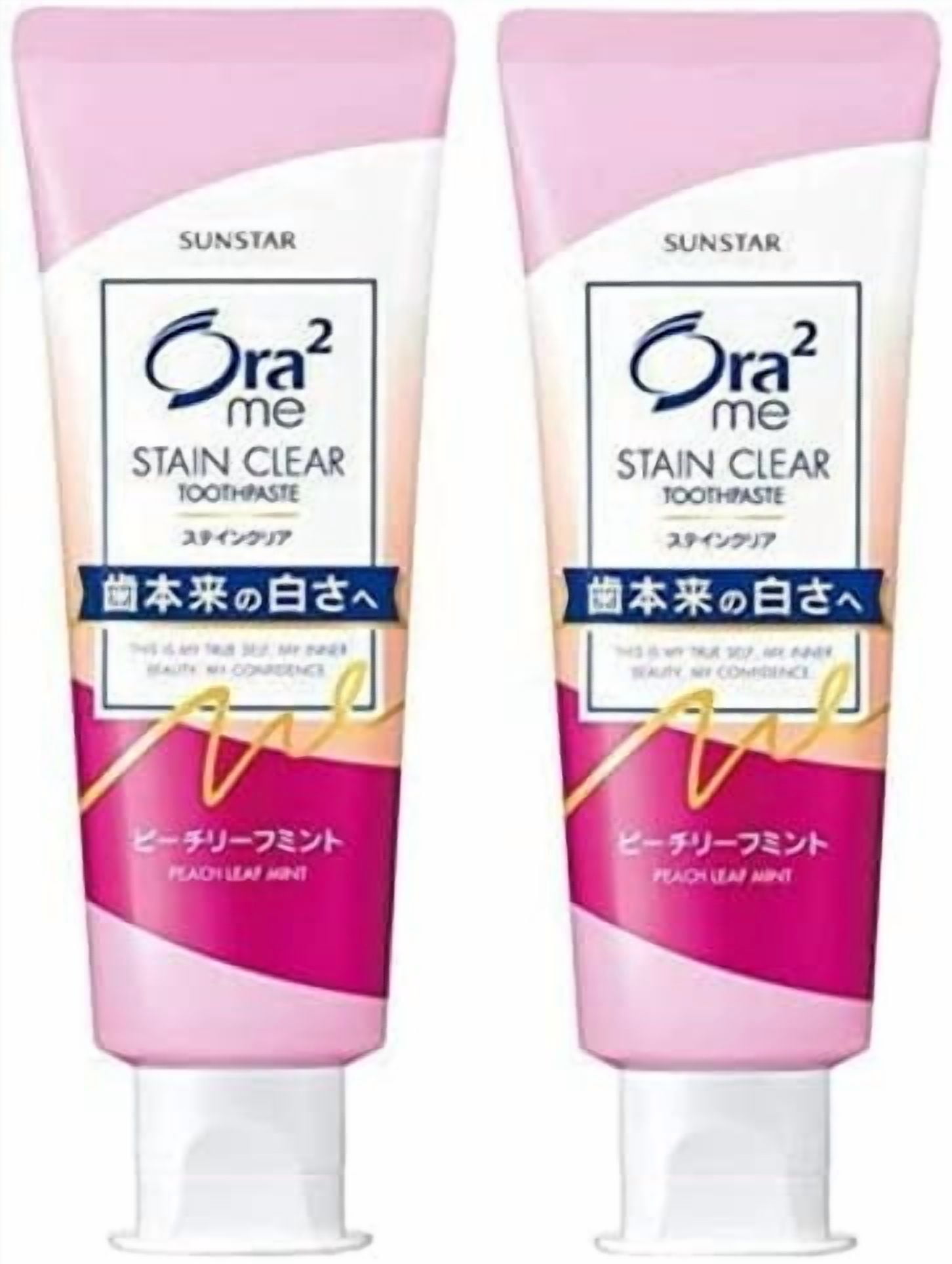 (Bulk Purchase) Aura Two Me Stain Clear Paste Peach Leaf Mint 130g (×4)
