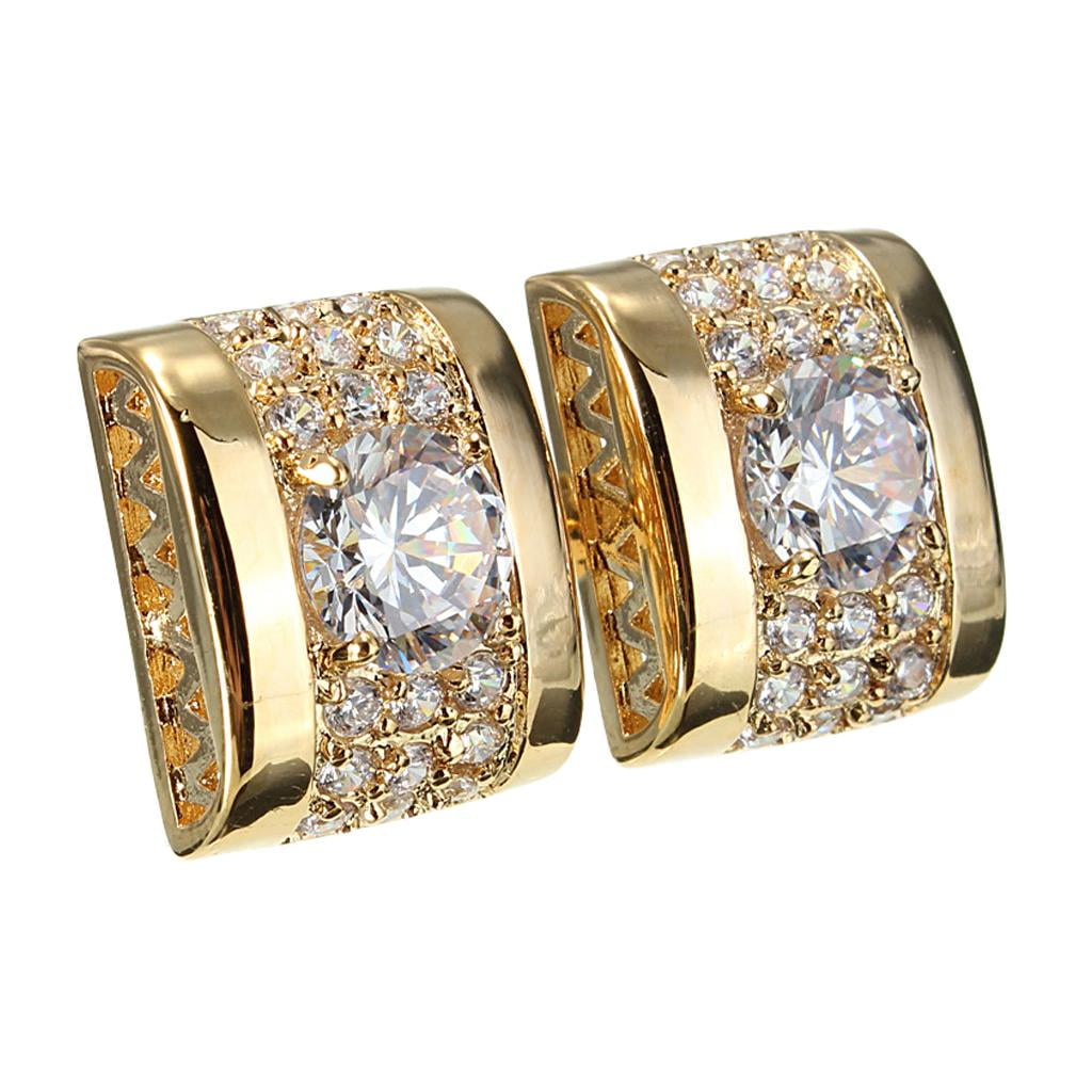 Men's Gift Party Formal Brass Rectangle Business Shirt Cufflinks Gentlemen Business Jewelry