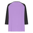 thumbnail image 5 of WMTBSRSW Girls T Shirts Casual Raglan 3/4 Sleeve Tee Crewneck Color Block Cute Fall Blouses Henley Tops 3-14 Years7 Years, 5 of 6