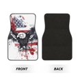 thumbnail image 2 of Naloa American Flag Eagle Art Car Foot Mat Set of 4 Pieces - Universal Floor Liner Neoprene Full Set Floor Mats for Cars Trucks SUV, 2 of 7