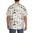 thumbnail image 5 of Disketp Men's Hawaiian I Love Dogs Print Shirts Button Down Holiday Beach Shirts-Small, 5 of 7
