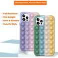 thumbnail image 2 of Fidget Toys Phone Case,Push Poping Bubble Silicone Protecive Phone Case for iPhone7/8/7Plus /8Plus/ X/XS/ XR/XS MAX/11/11Pro/11ProMAX/12/12Pro/ 12ProMAX（Green-Gold）, 2 of 6
