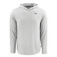 thumbnail image 2 of Men's Cutter & Buck Gray North Carolina Central Eagles Coastline Epic Comfort Eco Recycled Long Sleeve Hoodie T-Shirt, 2 of 3