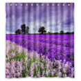 thumbnail image 1 of ABPHQTO Cortina de ducha púrpura lavanda Cortina de ducha impermeable 160x180 cm, 1 of 2