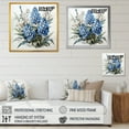 thumbnail image 4 of Designart "Blue Bonnets Winter Appeal I" Blue Bonnets Wall Decor, 4 of 7