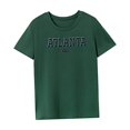 thumbnail image 4 of Camiseta para mujer, disfraz de verano, camiseta con cuello redondo para acampar, viajes, playa, trabajo L, 4 of 7