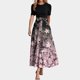 thumbnail image 1 of WILLBEST Vestidos de Lino para Mujer Vestidos de Verano para Mujer 2025 Vestido Largo Cruzado de Manga Corta con Estampado Floral Vestido de Línea A con Dobladillo con Volantes y Retazos Extra Grande, 1 of 3