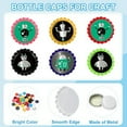thumbnail image 4 of 160 PCS Bottle Caps for Crafts, 1 Inch Decorative Metal Beer Bottle Caps Bulk Flattened Charm for DIY Craft White, 4 of 6