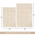 thumbnail image 3 of Superior Non-Slip Washable Bath Rug Set, 20" x 30", 24" x 36", Ivory, 3 of 13