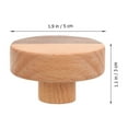 thumbnail image 2 of STRANDCHIC Multi Colored Rustic Wood Kitchen Cupboard Door Knobs Set of 2 Decorative Dresser Drawer Handles, 2 of 4