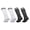 2 Black+2 White, variant on CHOYURME CHONYURM 4 Pairs Kids Soccer Socks Striped Knee High Socks Baseball Sports Socks for Boys Girls 3-12 Years Old