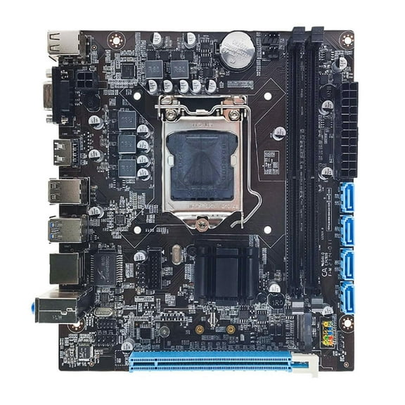 FOR H110 Motherboard A1151 M.2 NVME Support 2XDDR4 RAM Gigabit LAN for 6/7/8Th 14Nm CPU Desktop Computer Motherboard