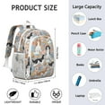thumbnail image 6 of Cavalier King Charles Spaniel Dog and Flower Backpack for School,Cute School Bag,Schoolbag with Adjustable Shoulder Straps & Padded Back,15"x11.42"x5.5", 6 of 6
