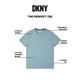 thumbnail image 2 of Camiseta DKNY de Algodón Suave con Cuello Redondo en Azul Humo, 2 of 7