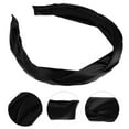 thumbnail image 3 of 1 Pc Fashion Braided Knotted Headwrap for Women for Girls 6.30"x1.38" Black, 3 of 6